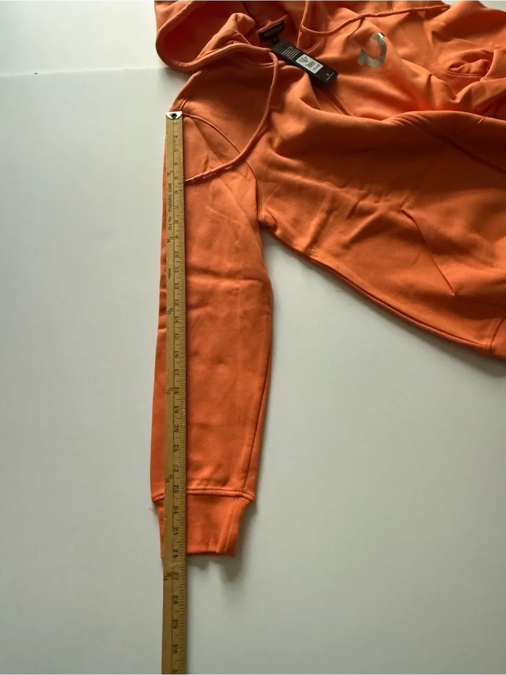TRUE RELIGION Dome Zip Hoodie  Papaya Orange Mens Size Large RETAIL $119 NWT